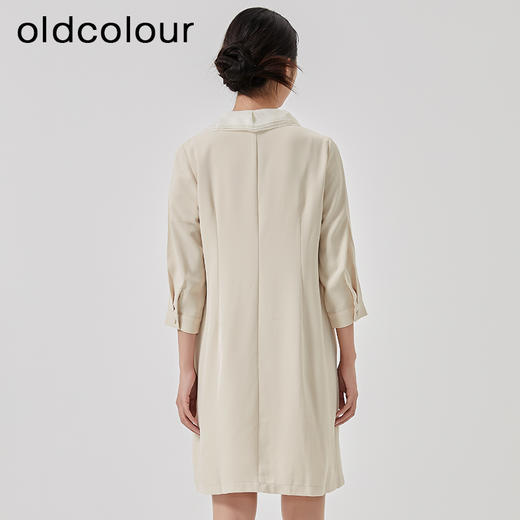 oldcolour2023春季新款学院风减龄气质直筒宽松连衣裙女O13103364 商品图4