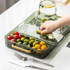 摩登主妇轻奢现代茶盘家用长方形塑料沥水托盘茶杯茶具双层储水盘 商品缩略图1