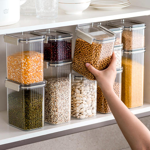 摩登主妇密封罐食品级塑料罐子厨房储存粮食收纳盒五谷杂粮储物罐 商品图1