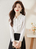 春季新款花边领衬衫洋气设计感通勤上衣 商品缩略图2