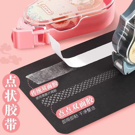 晨光 点点胶 点状双面胶 自由粘贴不脏手 涂改式手帐可爱透明粘贴胶带 修正带式胶纸 学生手工文具办公用品 商品图1