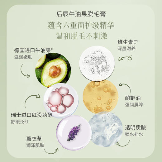 后辰牛油果脱毛膏 | 双重专利，深层脱毛不留渣 商品图3