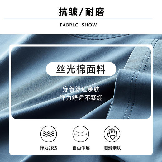 【新款DK】大依优型大码净版丝光纯棉圆领短袖夏季加肥加大肥佬休闲商务宽松透气 商品图1