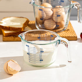 摩登主妇玻璃量杯带刻度耐高温烘焙工具高硼硅食品级打鸡蛋液杯子