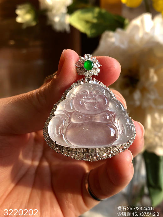 3220202，玻璃佛公吊坠。具体价格微信咨询 商品图3