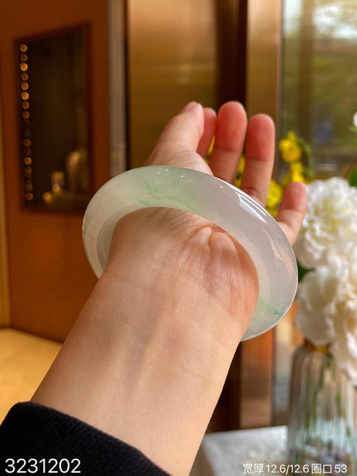 冰近高冰飘翠手镯【3231202】圈口53.0~具体价格微信咨询 商品图5