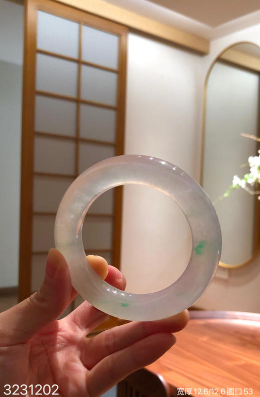 冰近高冰飘翠手镯【3231202】圈口53.0~具体价格微信咨询 商品图8