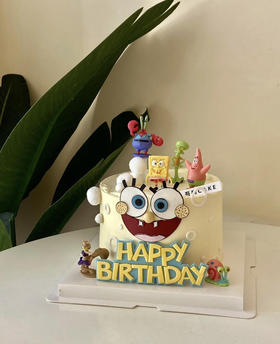 海绵宝宝主题蛋糕