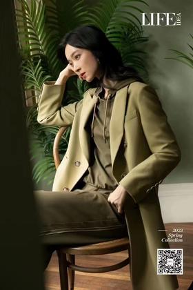 艾迪尔女西装68003绿色