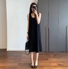 【基础款】必入！优雅气质 针织肌理感肤感柔软舒心U型领无袖背心式连衣裙 商品缩略图0