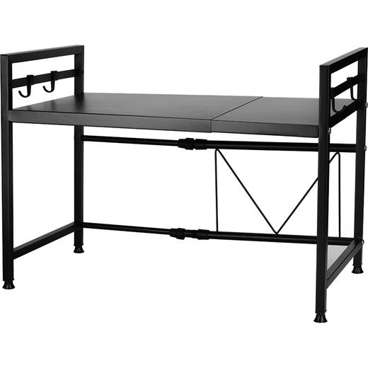 摩登主妇可伸缩置物架微波炉架子厨房家用双层台面电饭煲置物架 商品图3