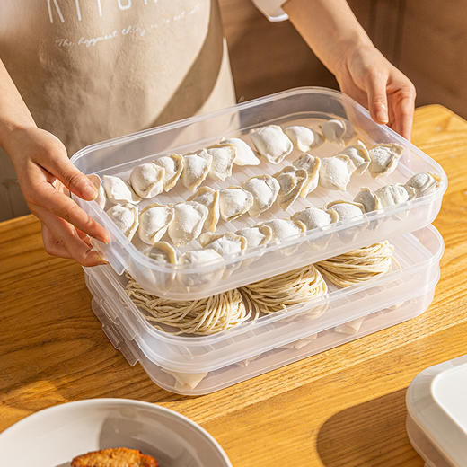 摩登主妇饺子收纳盒冰箱家用保鲜盒子水饺馄饨速冻盒食品级冷冻盒 商品图1