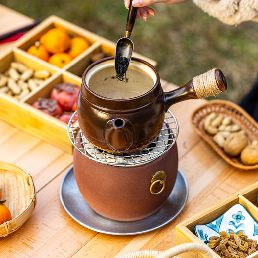 摩登主妇围炉煮茶家用室内烤茶煮茶器茶具套装罐罐茶陶瓷茶壶炭炉 商品图1