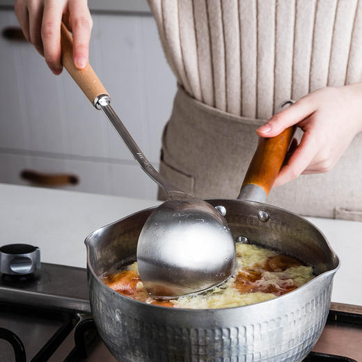 摩登主妇锅铲不锈钢手柄家用木质汤勺勺铲套装炒菜专用铲子厨具 商品图2