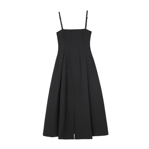 【基础款】小礼服 复古吊带裙设计感前开衩赫本风小黑裙 商品图4