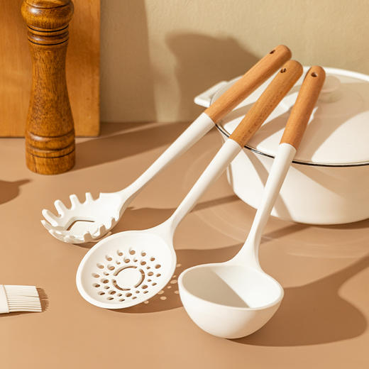 摩登主妇硅胶锅铲不粘锅专用铲食品级耐高温汤勺漏勺家用铲子套装 商品图1