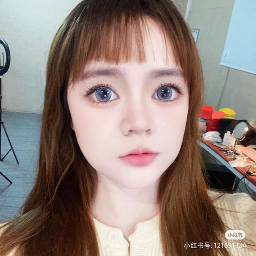 【店主实拍】蓝莓碎冰冰14.5mm【年抛 0-1000度 含有525/575】着色14.0mm 商品图5