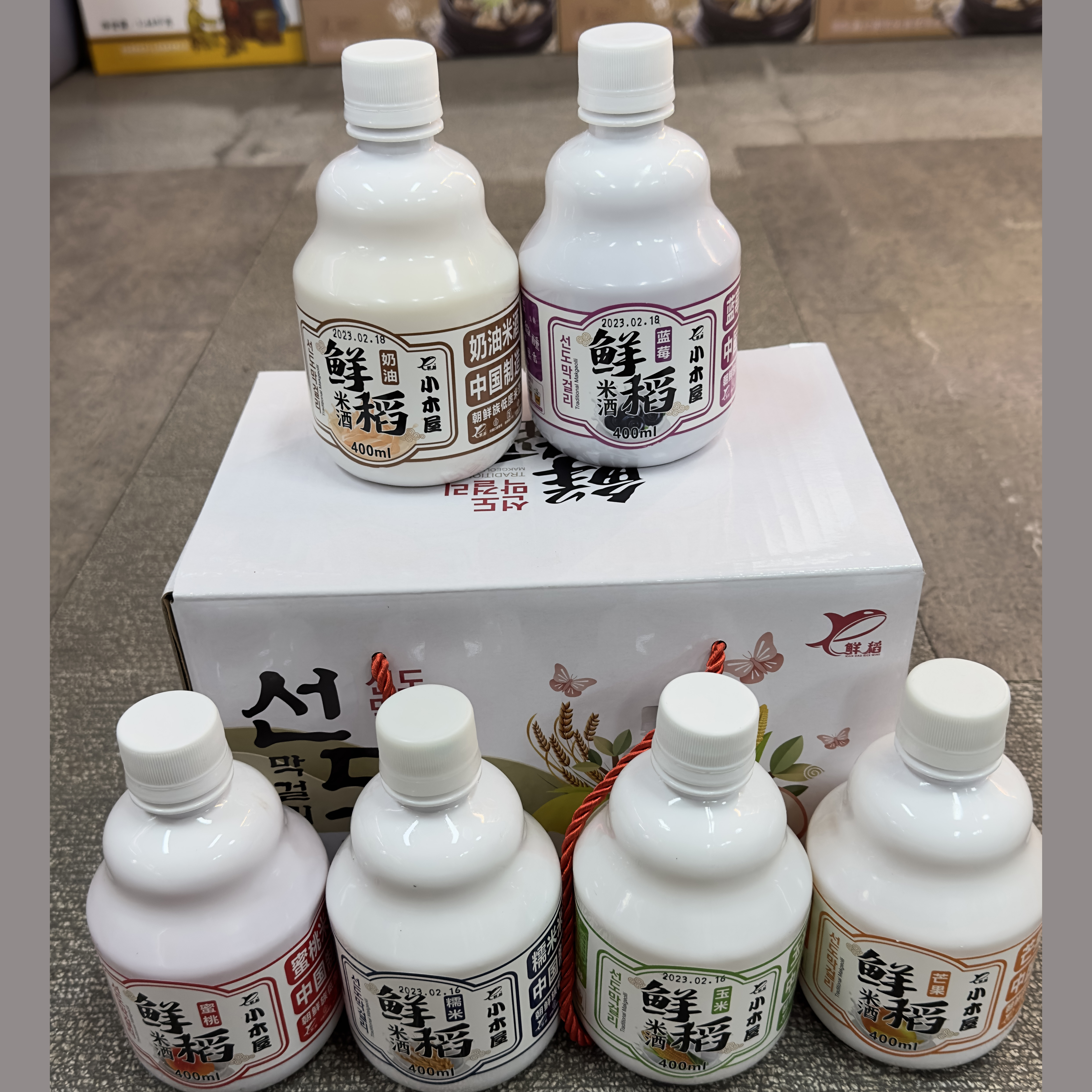 延边精品米酒礼品箱【1件6瓶，6个口味】