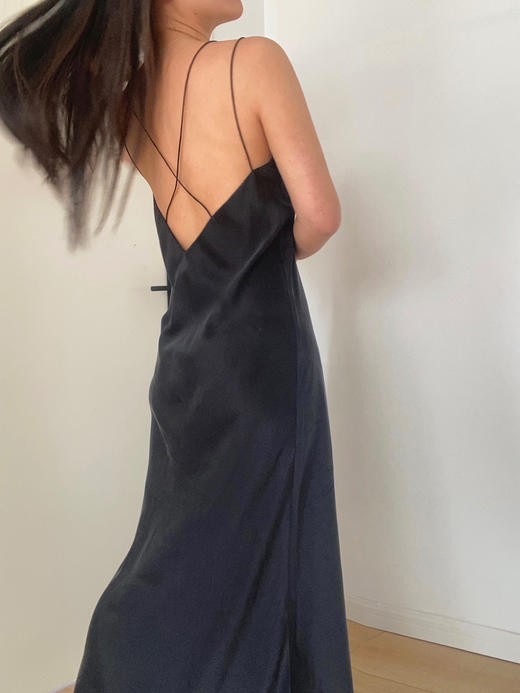 LCM｜Midnight Tulip Dress [ 细带真丝长裙 ] 【定制尺码加收10%定制费】 商品图6