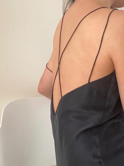 LCM｜Midnight Tulip Dress [ 细带真丝长裙 ] 【定制尺码加收10%定制费】 商品图13