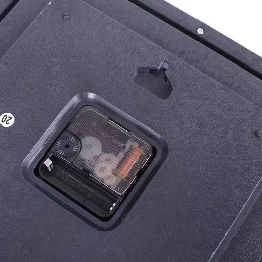 常胜10寸12英寸圆形电镀银卧室客厅办公静音时钟挂钟简约石英钟挂表1个 商品图3