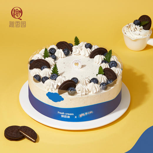 蓝莓奥利奥2磅动物奶油蛋糕 商品图0