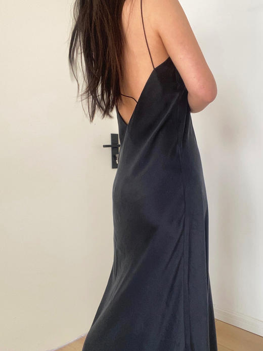 LCM｜Midnight Tulip Dress [ 细带真丝长裙 ] 【定制尺码加收10%定制费】 商品图14