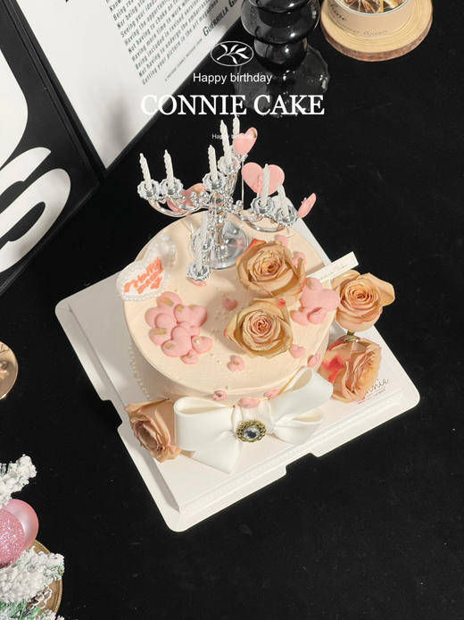 【1404】优雅烛台粉色系蝴蝶结款 商品图4