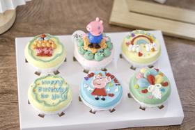 【生日蛋糕】佩琪主题手绘纸杯蛋糕