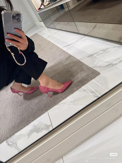 Jimmy Choo 粉闪8.5cm高跟鞋 目前36码起 下单找码 商品图4