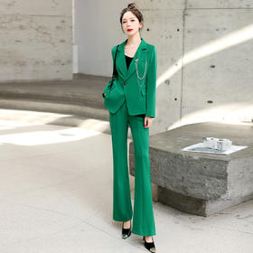 时尚大气减龄潮流西装百搭修身显瘦两件套HR-WH23199