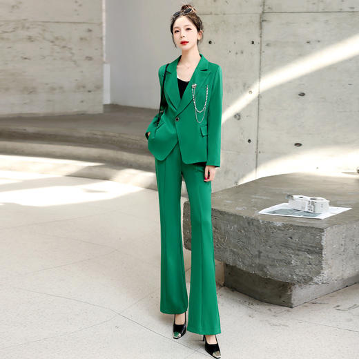 时尚大气减龄潮流西装百搭修身显瘦两件套HR-WH23199 商品图0
