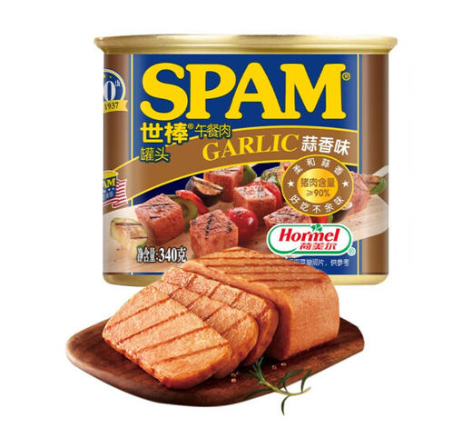 世棒午餐肉蒜味340g 商品图0