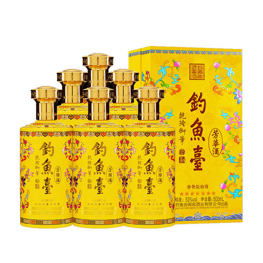 【推荐】钓鱼台芳华酒（七星版）酱香型53度 整箱500ml*6 商品图2