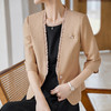 流行木耳边淑女范短外套开衫外搭小西装上衣QL-23926七分袖 商品缩略图2