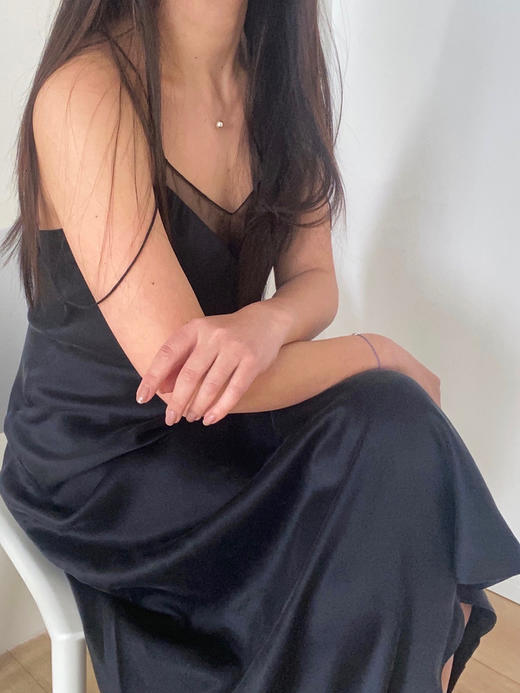 LCM｜Midnight Tulip Dress [ 细带真丝长裙 ] 【定制尺码加收10%定制费】 商品图12