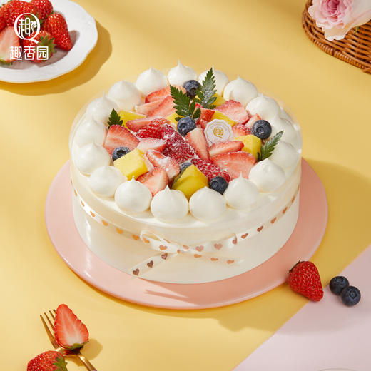 水果缤纷2磅乳酪奶油蛋糕 商品图0