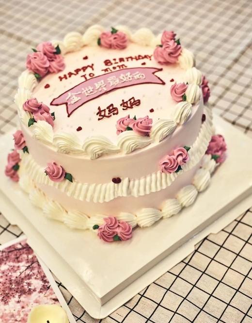 【最好的妈妈】动物奶油、新鲜水果夹心、原味蛋糕胚；送母亲 送妈妈 商品图1