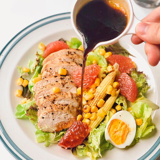 🔥3瓶油醋汁🎁送黑胡椒研磨料1瓶/80g💰只需29.9甄味说油醋汁0脂健身轻食水煮蘸料 商品图2