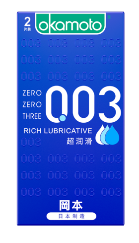 【0.03薄+超量润滑】冈本OK避孕套-0.03超润滑 3/6/10只