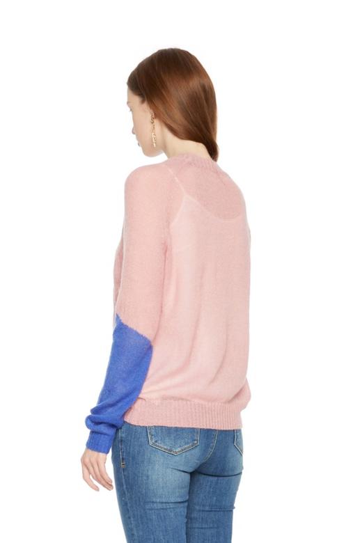 VERDPEEIN婉派 三色拼接薄毛衣 5250 商品图1