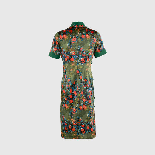 假双开襟钉珠旗袍 商品图2