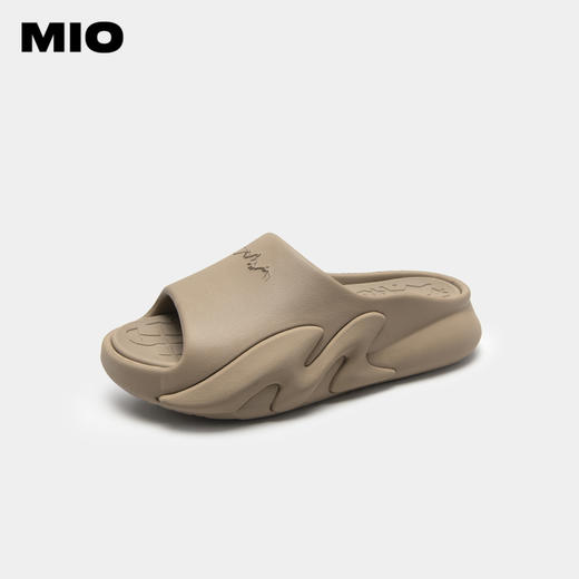 MIO米奥夏季拼色松糕厚底一字拖时尚潮流防滑居家情侣拖鞋男款M233132502 商品图2