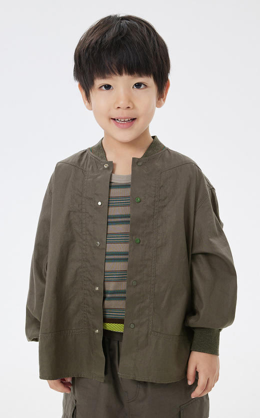 jnby 23年春款   全棉户外风格长袖衬衣  1N3214220 商品图4