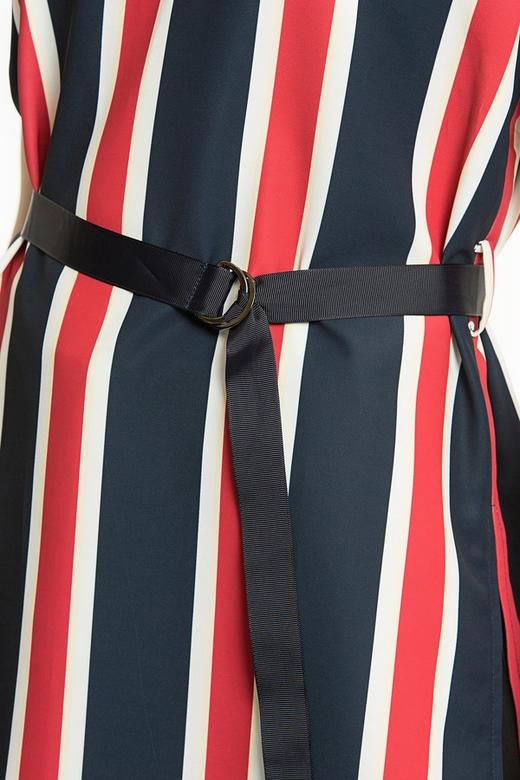 EMC亿美丞 拼色条纹长版缎面背心 1685 商品图4