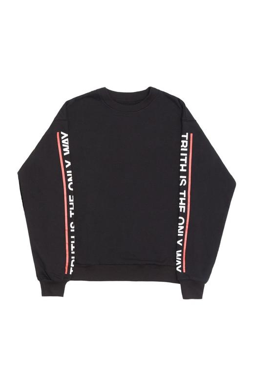 Bershka 字母条纹饰黑色卫衣 5410 商品图4