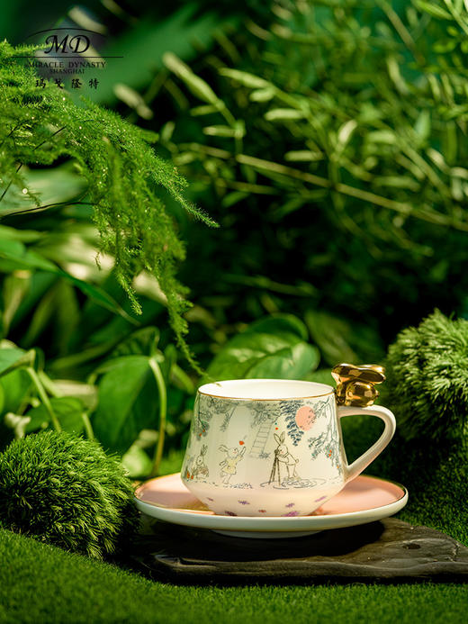 【玛戈隆特】玉兔呈祥 兔来运转家用轻奢下午茶茶具咖啡杯碟送礼包装 商品图2