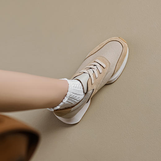 运动休闲，里外全皮拼色细带厚底阿甘鞋MLD-AC1137 商品图3