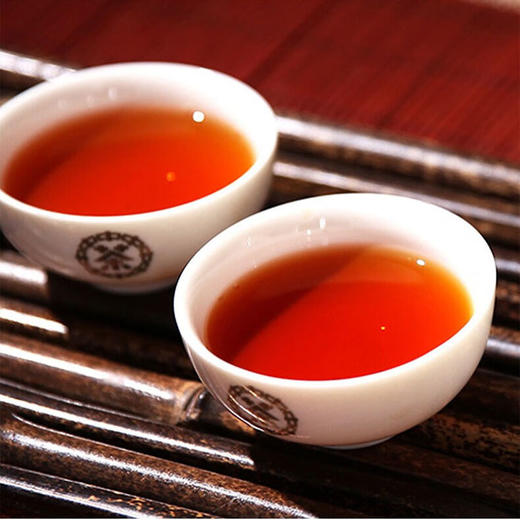 中粮-中茶2019年落霞大树普洱茶熟茶饼357克/饼 商品图1