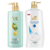 舒蕾绿茶籽控油去屑洗发水500ml+牛奶水润沐浴露650ml 商品缩略图0